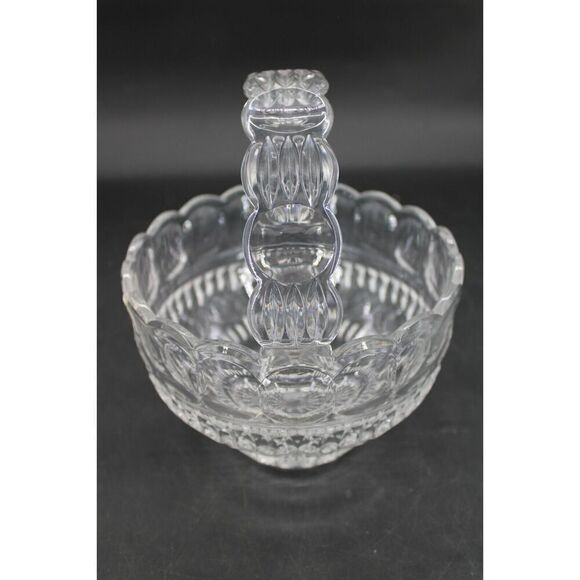 Vintage Polish Fifth Avenue Crystal "Bracelet" 8" Basket with Original Sticker & - Picture 4 of 5